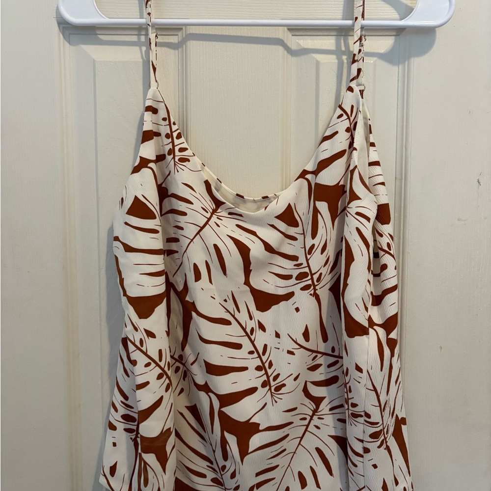 Leaf Print Camisole Top